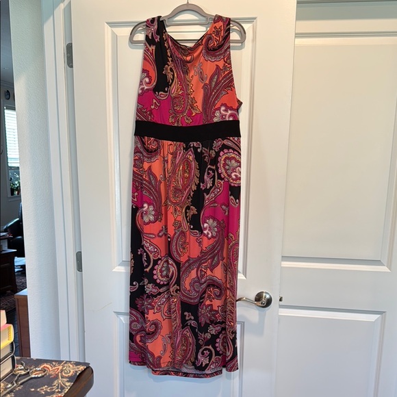 Catherines 2X (3X) Paisley Maxi Dress - Picture 2 of 4